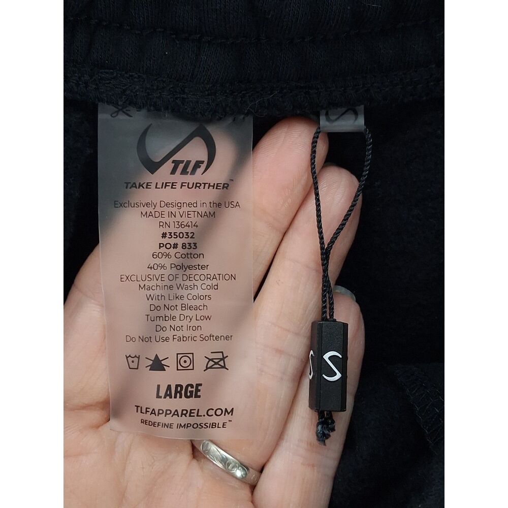 TLF Apparel Women's Large Black Fleece Athletic Shorts - Picture 8 of 14
